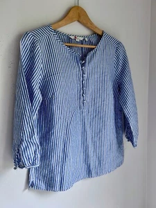 Boden Damen Bluse Größe 6 US 10 UK blau-weiß gestreift - Bild 1 von 6