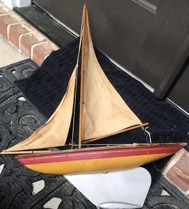Vintage Ailsa Pond Yacht Model Miniature Original Scotland Beautiful - Picture 1 of 12