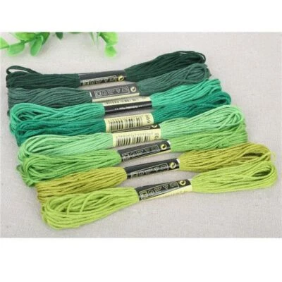 Cotton Embroidery Thread 8Pcs 8Meters/Pc Anchor Stitch Multi Color Craft Makings - Image 1 of 4