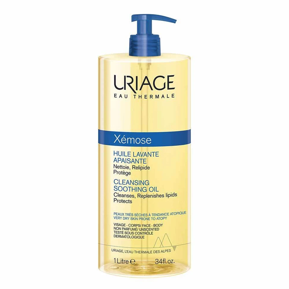Uriage Xémose - Olio Detergente Lenitivo Corpo per Pelle Secca, 1 Litro - Immagine 1 di 1