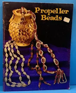 Groovy 1970's Beaded Jewelry Patterns Beading Pattern Book Propeller Beads VTG - Picture 1 of 12