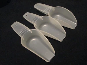 Tupperware Sheer Clear 1/4 Cup Handy Canister Scoops Lot of 3 NEW - Picture 1 of 4