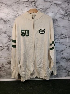 Vintage G Unit Heavy Weight Zip Up Off White Sweater GUnit Logo #10 - Picture 1 of 6