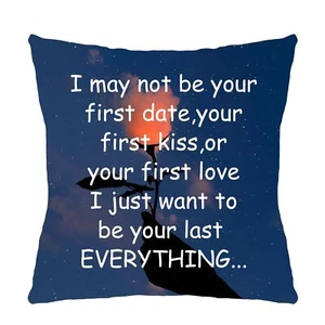 Happy Valentine's Day Memorable Throw Pillow Cover Cushion Cover GiftFunny Pi... - Picture 1 of 2