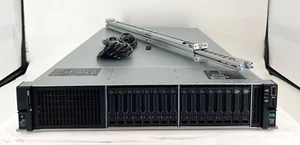 HPE DL380 Gen11 2x6442Y 512GB 2x480GB 14x 7.68TB NVMe 2x1600W 16SFF Rack Server - Picture 1 of 7