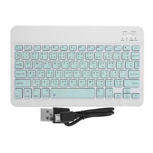 (light Green Thai) 02 015 Keyboard Portable Keycaps Typewriter Wireless - Picture 1 of 12