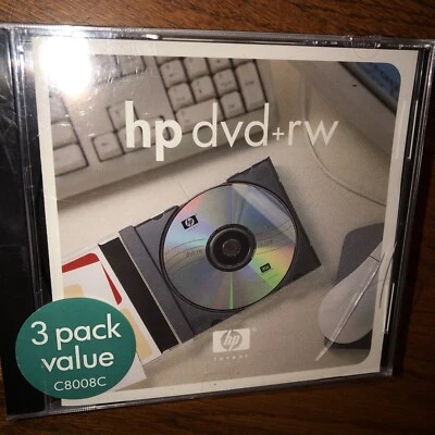 3 Pack hp DVD+RW ReWrite Media Disc - Image 1 of 4