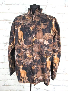 North River Outfitters Stag Deer print Shirt size Large - Picture 1 of 8