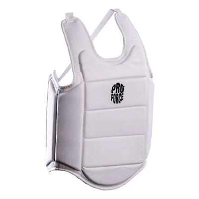 ProForce Ultra Lite Chest Guard White Karate Martial Arts - Image 1 of 2