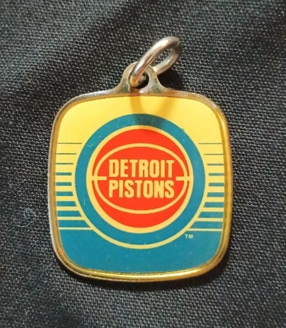 Vintage 1990 DETROIT PISTONS Keychain Cover