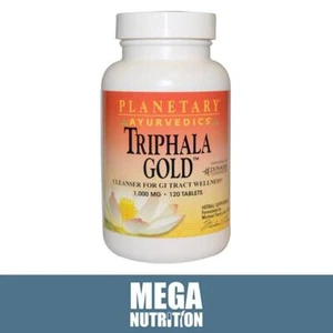 Planetary Herbals Ayurvedics Triphala Gold 1,000mg 120 Tabs | Digestive Cleanser - Picture 1 of 2