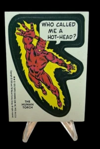 1976 Topps Marvel Sticker Karte (Set Break) The Human Torch EXMT Range NH - Bild 1 von 2