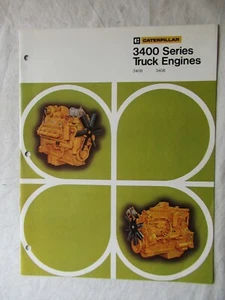 Folleto de datos de ventas de motores de camión CAT Caterpillar 3400 Series 3406 3408 12 páginas - Imagen 1 de 8