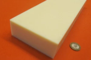 ABS Natural Bar, 1.50" Thick x 4.00" Wide x 48" Length - Picture 1 of 6