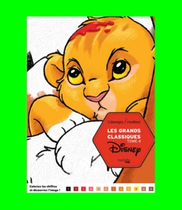 Disney Classics Coloring by Number Meditation Anti-Stress Creative Gift (French) - Picture 1 of 12