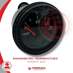 Termometro Manometro Temperatura Acqua 12v Universale Auto Trattori Con Sensore - Imagen 1 de 4