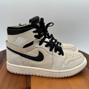 Jordan 1 High Zoom Air CMFT Shoes Womens 6.5 Summit White Black Athletic Sneaker - Picture 1 of 10