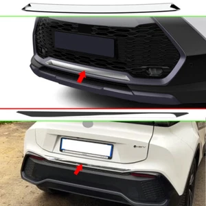 Fits 2025 Toyota CHR ABS Chrome Front Bumper Rear Tailgate Strip Cover - Picture 1 of 8