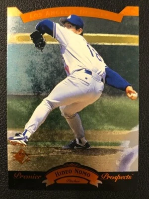 Tarjeta de novato Hideo Nomo 1995 UD SP troquelada RC #14 casi nueva o MEJOR *GWCARDS* Foto 1 de 2