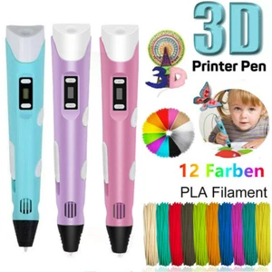 3D Stifte Set 3D Druck Stift mit 12 Farben 120ft PLA Filament Kinder DIY 3D Pen - Bild 1 von 19