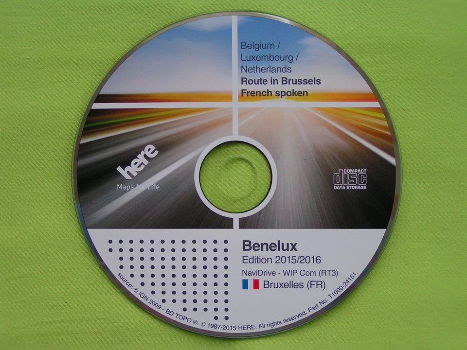 NAVIGATION CD WIP COM RT3 BENELUX 2016 CITROEN C4 C5 C6 PEUGEOT 207 407 607 807 - Bild 1 von 1