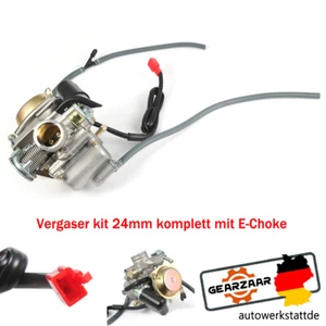 Vergaser kit 24mm komplett E-Choke für China 4-Takt Roller GY6 125ccm für REX RS - Bild 1 von 12