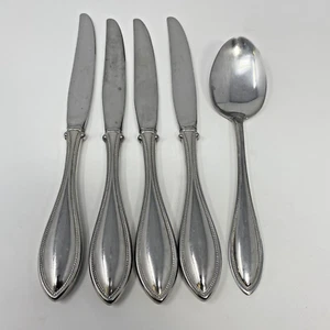"Cuchillos de cena Oneida Arbor American Harmony de acero inoxidable 4 y 1 cuchara de sopa 7 1/4" - Imagen 1 de 3