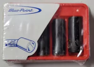 NOS Blue Point / Snap-on Deep Twist Impact Extractor Socket Set - 1/4" Drive SAE - Foto 1 di 4