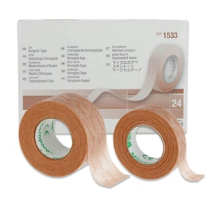 Micropore 3M Tape Wimpernverlängerung Vliespflaster Hellbraun Hypoallergen Haut - Picture 1 of 13