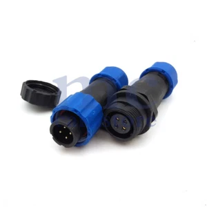 SD13 IP68 4Pin Waterproof Electrical Wire Connector,Circular Docking Plug Socket - Picture 1 of 7