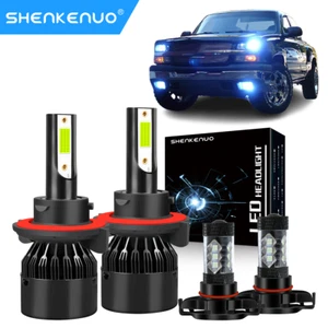 For 2007-2013 GMC Yukon Denali 4x 8000K Front LED Headlight &Fog Light Bulbs Kit - Picture 1 of 1