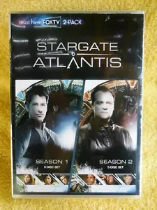 NEW/SEALED SET! STARGATE ATLANTIS COMPLETE SEASONS 1 & 2! 10 DVD'S, 2004/05, WS! - Foto 1 di 12