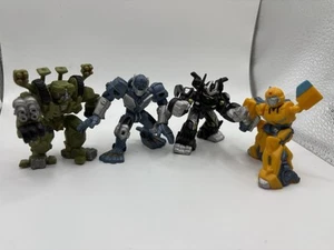 Transformers Robot Heroes Lot Of 4 Figures Bumblebee Brawl Barricade Jazz - Picture 1 of 6