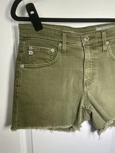 Pantalones Cortos AG Adriano Goldschmied Hailey Corte Verde Oliva - Talla 26R - Entrepierna 3" - Imagen 1 de 10