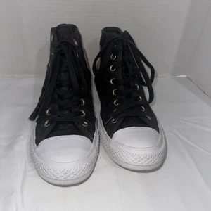 Converse Womens CTAS Knit Hi Top Sneakers Grey Chevron 560631C SIZE 9 - Picture 1 of 12