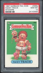 1987 Topps Garbage Pail Kids 10th Series #388a Facey Tracie PSA 10 GEM MINT Os10 - Picture 1 of 2