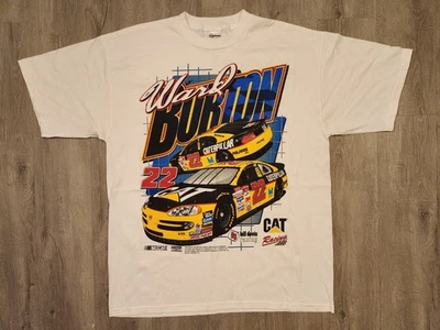 Camiseta De Colección Ward Burton NASCAR Carreras de Gatos Talla XL Doble Cara Nueva  Foto 1 de 4
