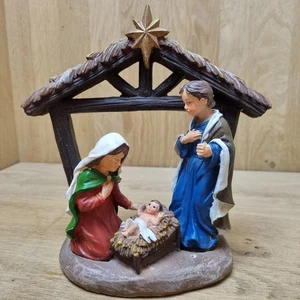 Vintage Christmas Nativity Scene Ceramic Jesus Mary Joseph - Picture 1 of 7