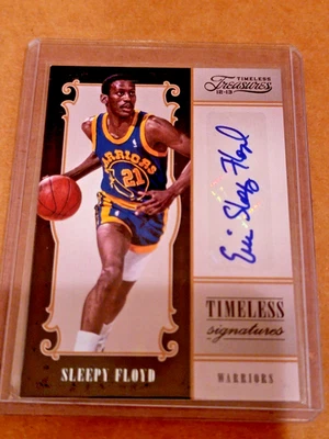 2012-13 Timeless Treasures Warriors SLEEPY FLOYD Timeless Signatures Auto /199 - Image 1 of 2
