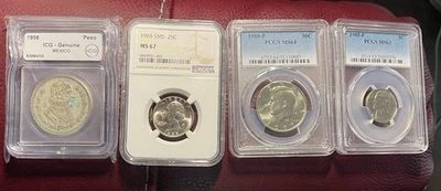1965 NGC MS67-1985p PCGS MS63-1988p PCGS MS64-ICG 1958-(4) For Certified Coins - Image 1 of 4