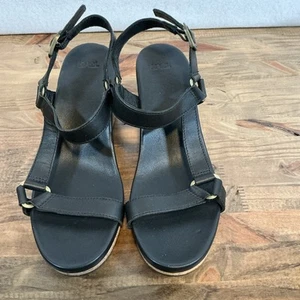 Teva Arrabelle Sandalia Universal Cuero Corcho Negro Cuña Mujer 8.5 - Imagen 1 de 8