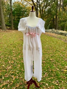 Antique Edwardian Hand-Embroidered Combination | 1900s Lingerie Romper - Picture 1 of 19