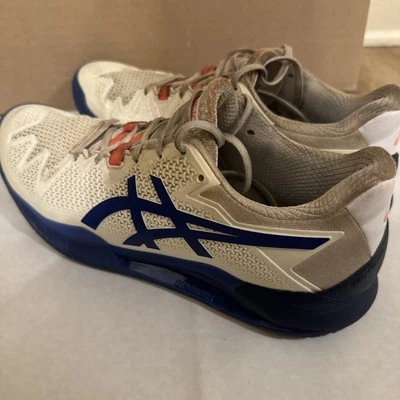 Asics Gel Resolution Womens 9 White 1042A072 Athletic Tennis Sneakers - Image 1 of 4