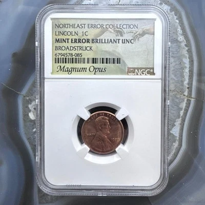 1990 US Lincoln 1 Cent Northeast Error Collection NGC Uncirculated #6794578-085 - Image 1 of 4