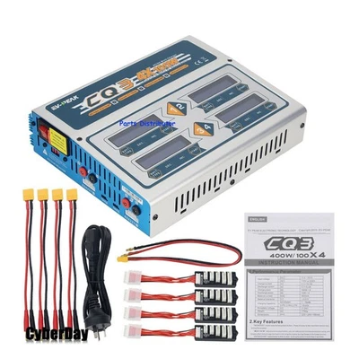1PC EV-PEAK CQ3 100W 10A 1-6S Battery Balance Charger for LiFe NiMH NiCd Battery - Image 1 of 4