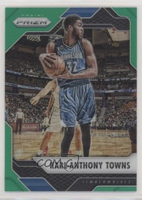 2016-17 Panini Prizm Green Prizm Karl-Anthony Towns #262 - Image 1 of 2