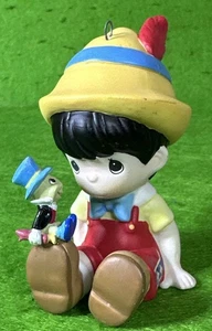 2017 Hallmark Precious Moments Ornament ~ Pinocchio & Jiminy Cricket Limit. Ed - Picture 1 of 9