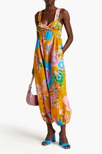 ZIMMERMANN Teddy Tie-Front Jumpsuit Size 1 - AU 10/ US 6 Yellow Floral RRP $1151 - Bild 1 von 10