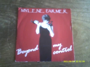 DISQUE VINYLE 45 TOURS MYLENE FARMER BEYOND MY CONTROL POLYDOR 1992 - Picture 1 of 2