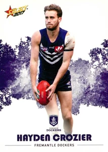 Tarjeta 2017 Fremantle Dockers AFL Select Footy Stars - Hayden Crozier - Imagen 1 de 3